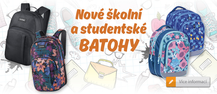 🔎 Prozkoumejte nové školní a studentské batohy