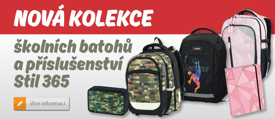 🎒 Nová kolekce školních batohů a příslušenství Stil