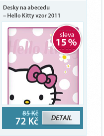 Desky na abecedu - Hello Kitty vzor 2011