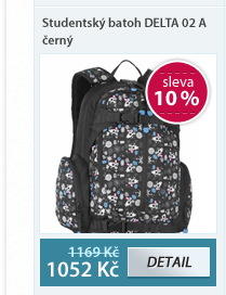 Studentský batoh DELTA 02 A černý