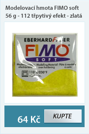Modelovací hmota FIMO soft 56 g - 112 třpytivý efekt - zlatá