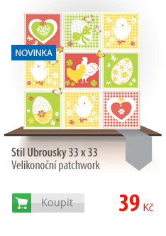 Stil Ubrousky 33 x 33 - Velikonoční patchwork