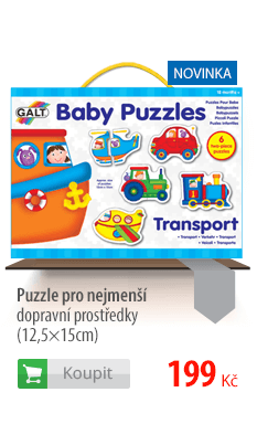 Puzzle pro nejmenší – dopravní prostředky (12,5×15cm)