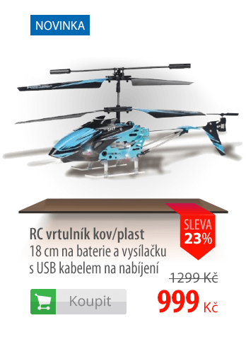 RC vrtulník kov/plast 18cm 