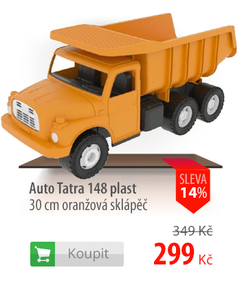 Auto Tatra 148 plast 30 cm oranžová sklápěč