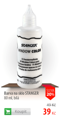 Barva na sklo Stanger bílá