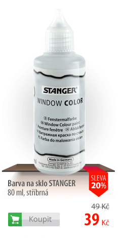 Barva na sklo Stanger stříbrná