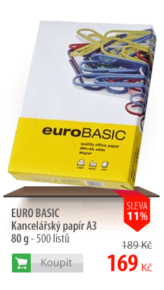 Kancelářský papír Euro Basic A3