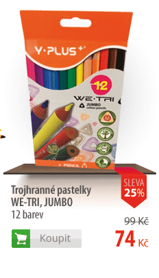 Trojhranné pastelky Y-Plus We-Tri Jumbo