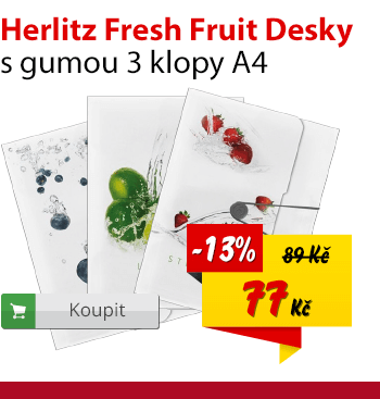 Herlitz desky s gumou Fresh fruit