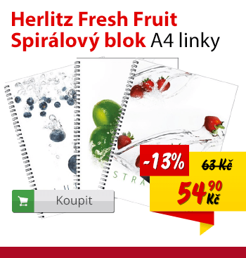 Herlitz spirálový blok Fresh fruit
