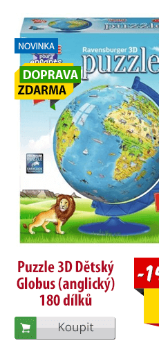 3D puzzle dětský globus anglický
