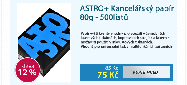 ASTRO+ Kancelářský papír 80g - 500listů