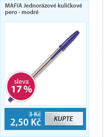 MAFIA Jednorázové kuličkové pero - modré