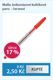 MAFIA Jednorázové kuličkové pero - červené