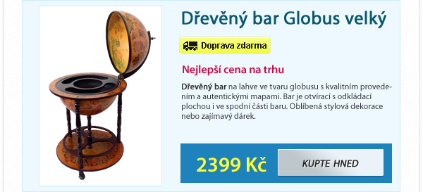 Dřevěný bar Globus velký