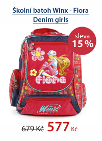 Školní batoh Winx - Flora Denim girls