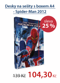PP Desky na sešity s boxem A4 - Spider-Man vzor 2012