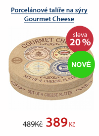 Porcelánové talíře na sýry Gourmet Cheese