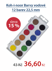 Koh-i-noor Barvy vodové 12 barev 22,5 mm