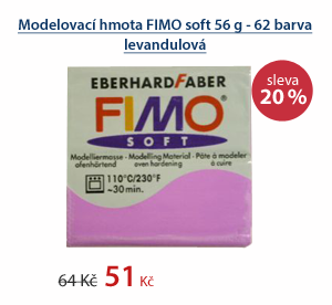 Modelovací hmota FIMO soft 56 g - 62 barva levandulová