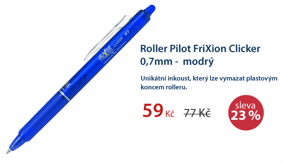 Pilot FriXion Clicker Roller 0,7mm - modrý