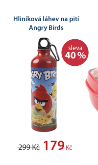 Hliníková láhev na pití Angry Birds