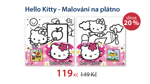Hello Kitty - Malování na plátno
