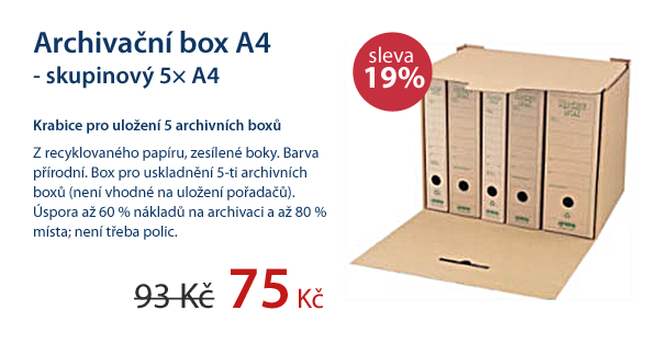 EMBA Archivační box - skupinový 5× A4