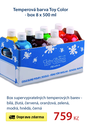 Temperová barva Toy Color - box 8 x 500 ml