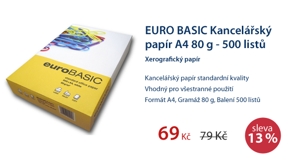 EURO BASIC Kancelářský papír A4 80g - 500listů
