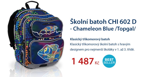 Školní batoh CHI 602 D - Chameleon Blue /Topgal/