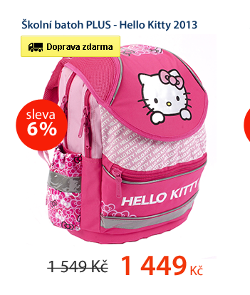 Školní batoh PLUS - Hello Kitty 2013
