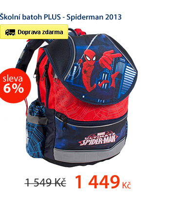 Školní batoh PLUS - Spiderman 2013
