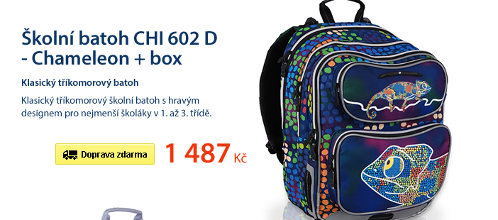 Školní batoh CHI 602 D - Chameleon Blue /Topgal/
