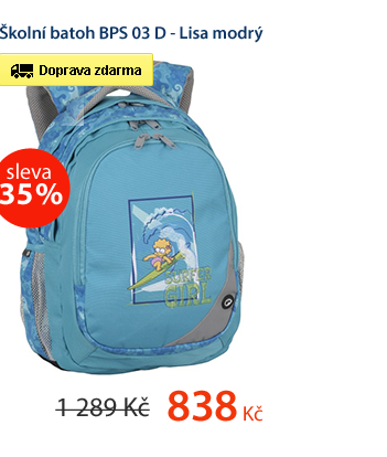 Školní batoh BPS 03 D - Lisa modrý
