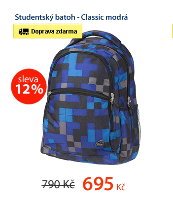 Studentský batoh - Classic modrá
