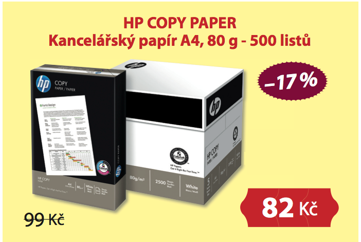 HP COPY PAPER Kancelářský papír A4 80g - 500 listů
