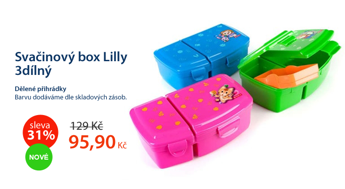 Svačinový box Lilly 3dílný
