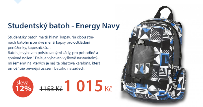 Studentský batoh - Energy Navy