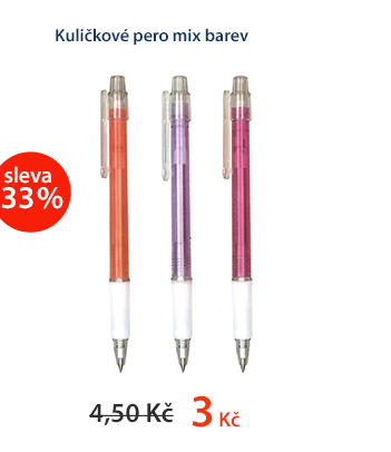 Populár Kuličkové pero mix barev
