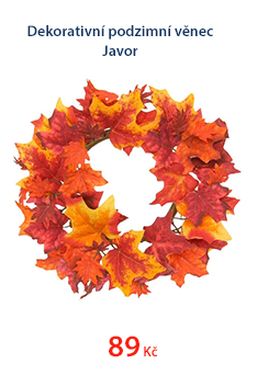 Dekorativní podzimní věnec Javor
