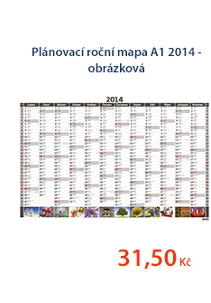 Plánovací roční mapa A1 2014 - obrázková
