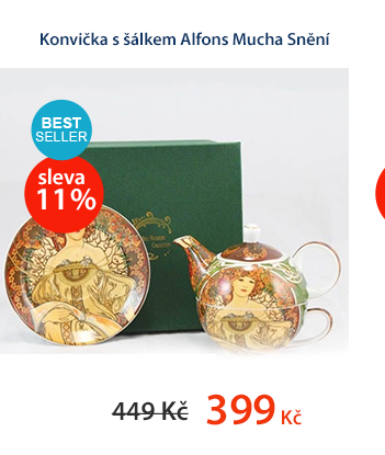 Sada dezertních talířů Alfons Mucha 6 ks
