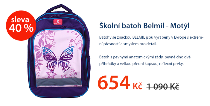 Školní batoh belmil - Motýl
