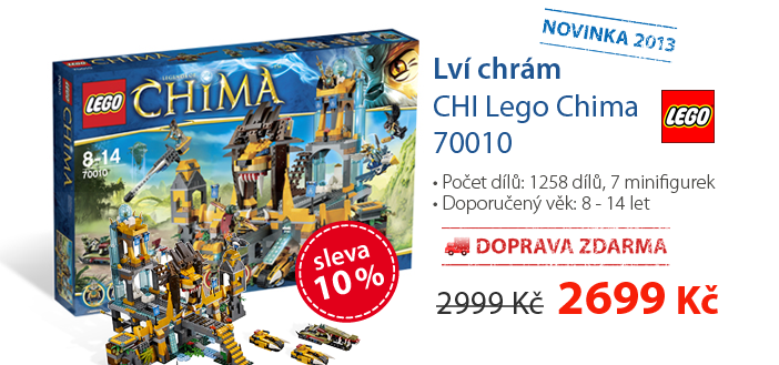 LEGO - Lví chrám CHI Lego Chima 70010 - novinka 2013