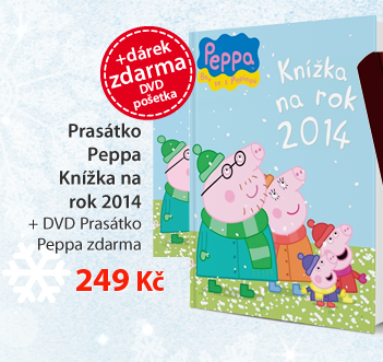 Prasátko Peppa - Knížka na rok 2014 + DVD Prasátko Peppa zdarma